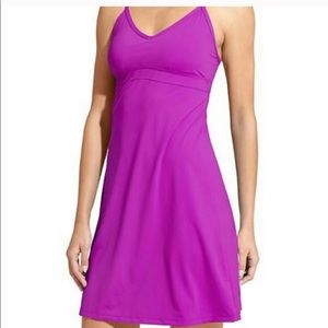 Athleta shore break swim dress purple small